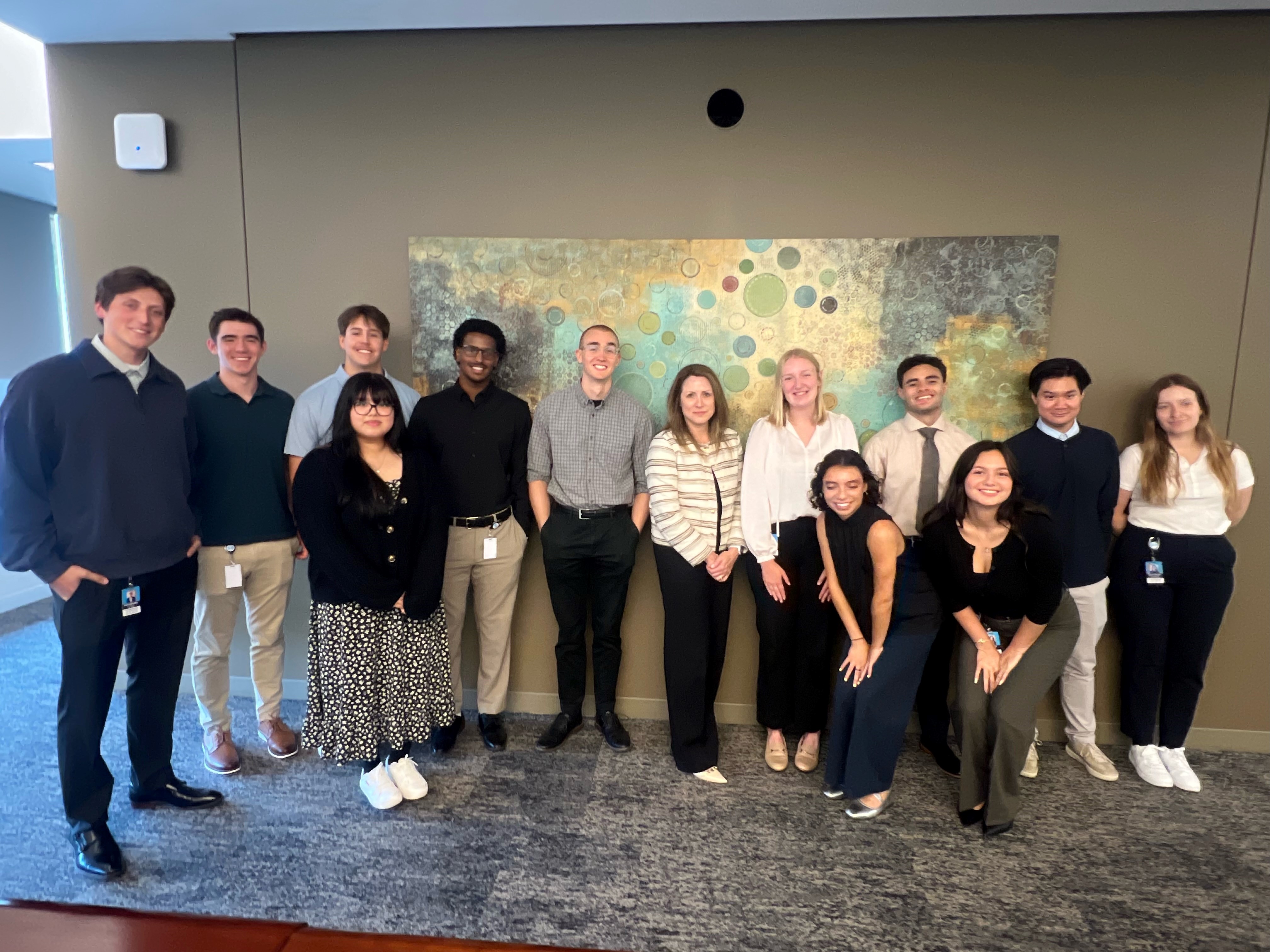 Blue Cross and Blue Shield of Minnesota President and CEO Dana Erickson meets with our summer 2025 interns