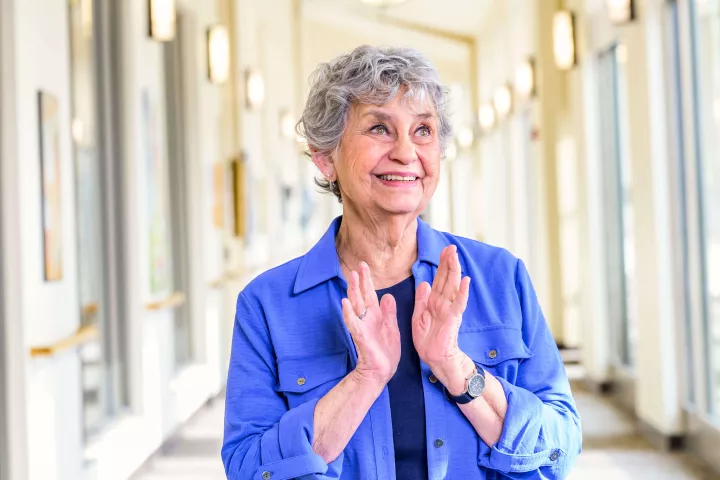 Blue Cross member Norma Garfin