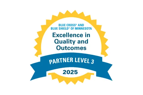 2025 Excellence in Quality and Outcomes badge