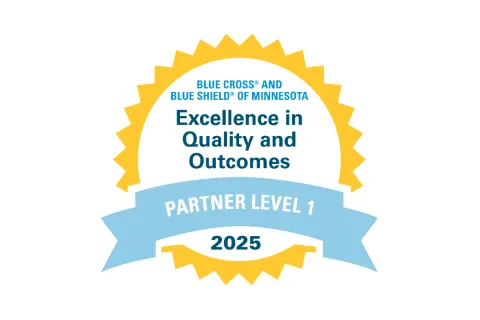 2025 Excellence in Quality and Outcomes badge
