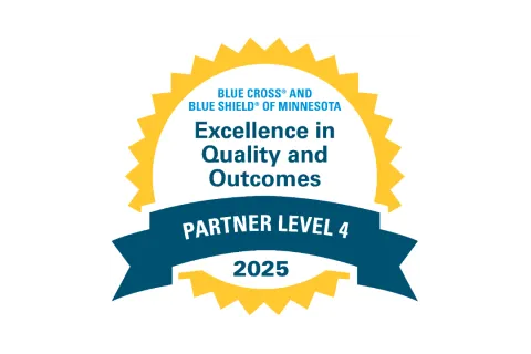 2025 Excellence in Quality and Outcomes badge