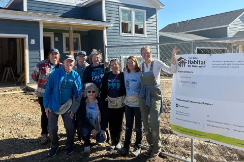 Blue Cross Habitat for Humanity Volunteers
