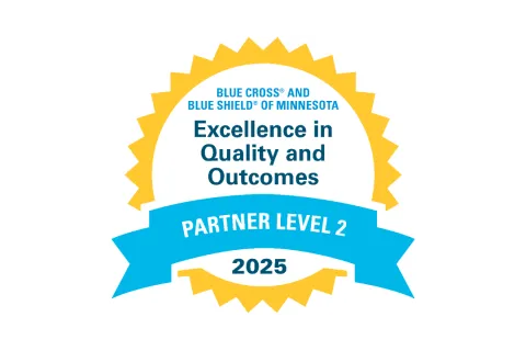 2025 Excellence in Quality and Outcomes badge