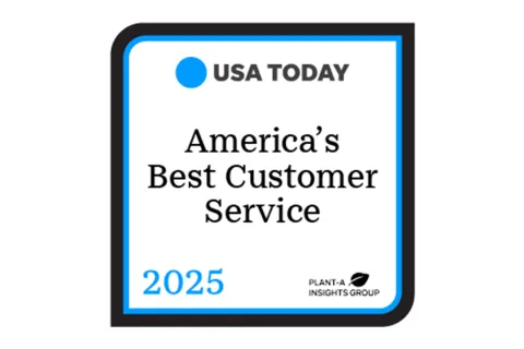 USA Today Best Customer Service 2025 graphic