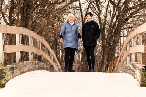Betty Gust and Kay Reichert have a shared passion for active living. 
