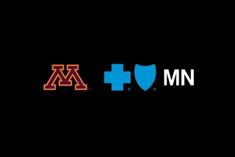 U of MN and Blue Cross Blue Shield of Minnesota logos