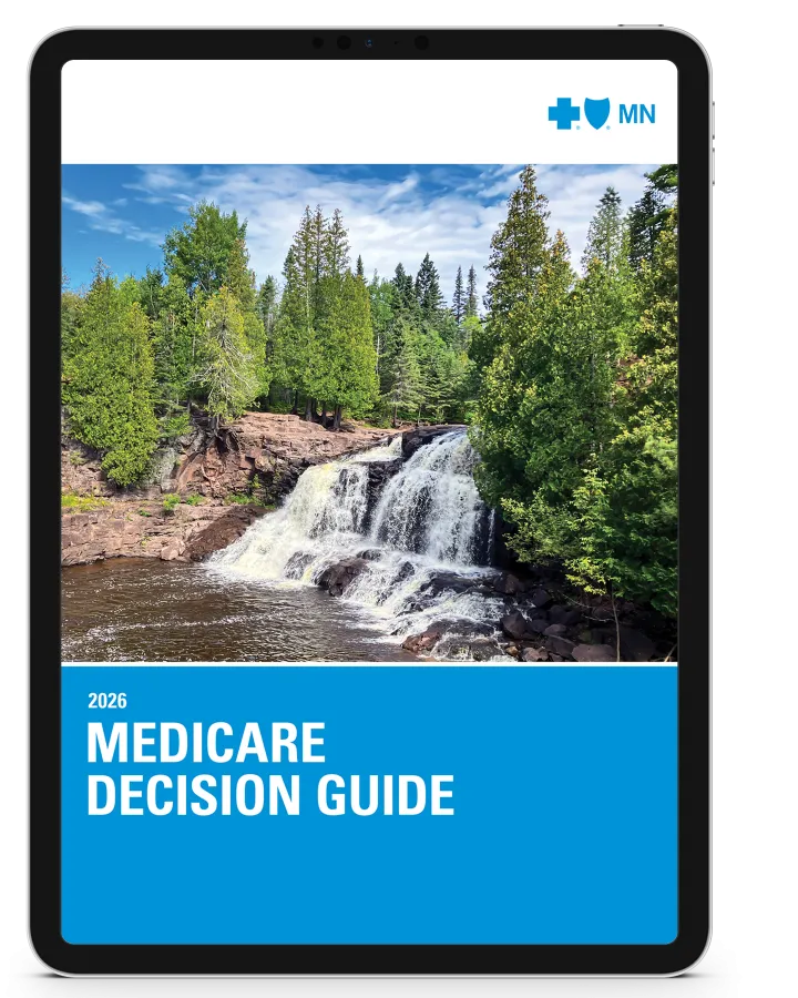 Guide cover showing waterfall and trees