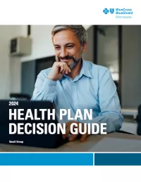 2024 Small group health plan decision guide cover