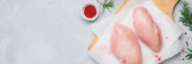 Chicken with ingredients.