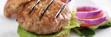 Barbecue turkey burger